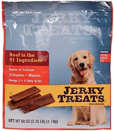 Jerky Treats Tender Strips Dog Snacks Beef 60 oz. 3.75 lbs J