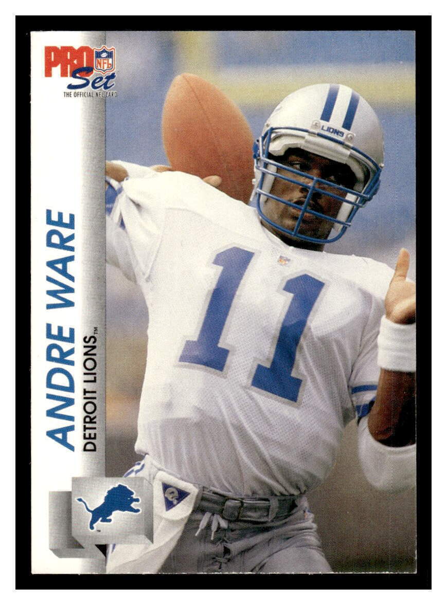 1992 Pro Set #499 Andre Ware – Lions