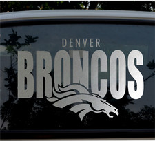 Denver Broncos 15" Vinyl Car Truck Decal Window Sticker