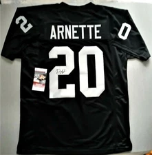 DAMON ARNETTE SIGNED CUSTOM PRO STYLE XL RAIDERS BLACK JERSEY JSA COA #WIT096187