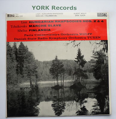 ACL 114 - LISZT - Hungarian Rhapsodies No 2 & 4 WOLFF Paris CO - Ex LP Record