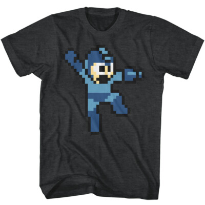 Mega Man Capcom Video Game Jumping Mega Man Men's T Shirt Gamer Merch ...