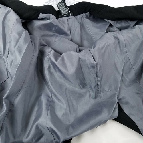 Metaphor Womens Blazer Size 10 Jacket Black 1 Button Professional Business - Picture 7 of 8