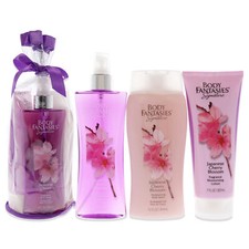 Signature Japanese Cherry Blossom Set by Body Fantasies for Women - 3 Pc KitSet