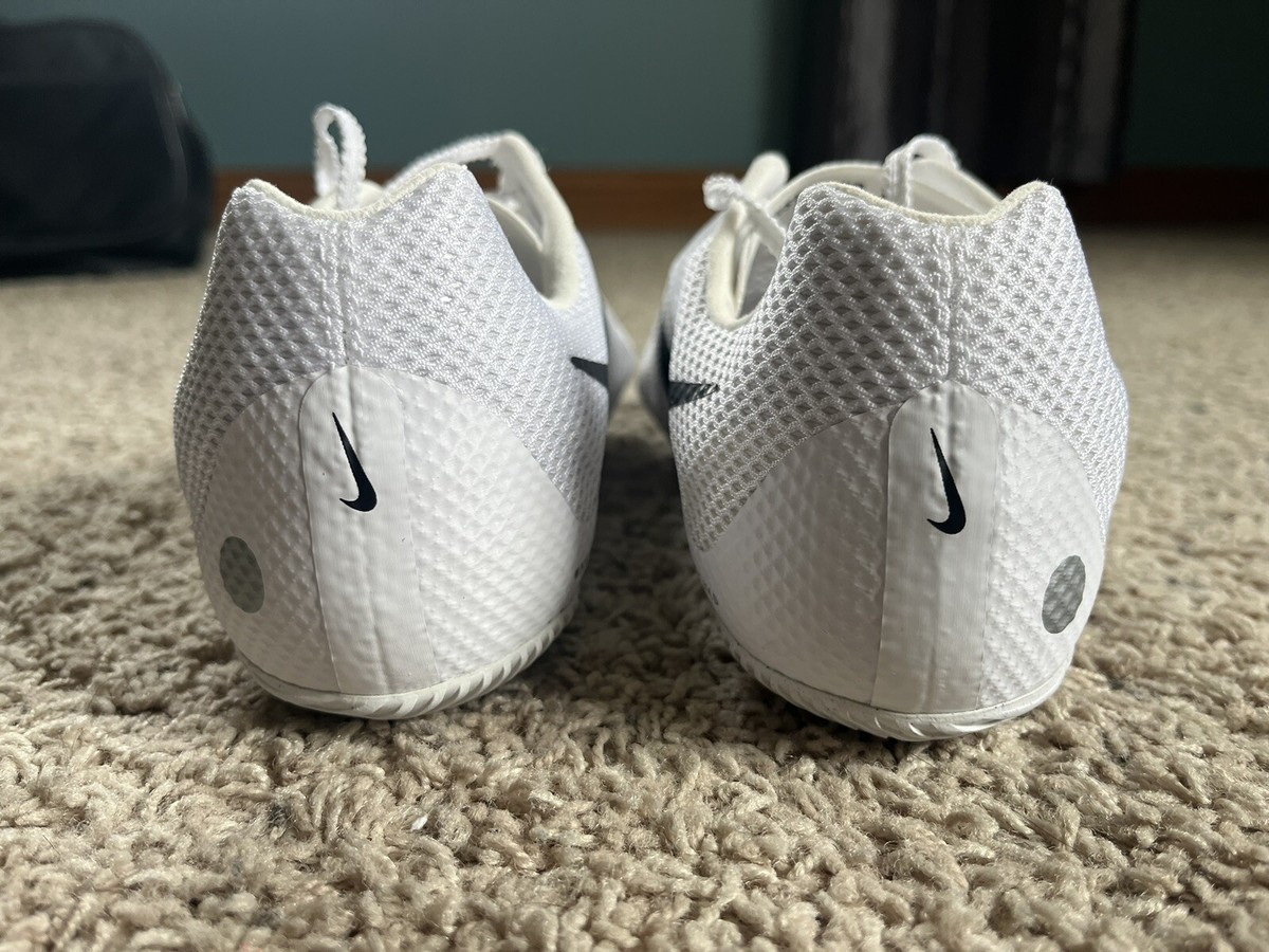 Nike Zoom Rival Sprint Track Spikes New White Black Mens  display picture 2