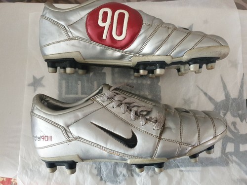 Nike TOTAL AIR ZOOM III 90 Argento Rosso Scarpe Da Calcio 2004 RARA Taglia  UK 8.5 EU 43 | eBay