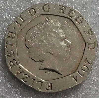 UNITED KINGDOM TWENTY (20) PENCE COIN 2014 (QUEEN ELIZABETH II UNITED KINGDOM TWENTY (20) PENCE COIN 2014 (QUEEN ELIZABETH II