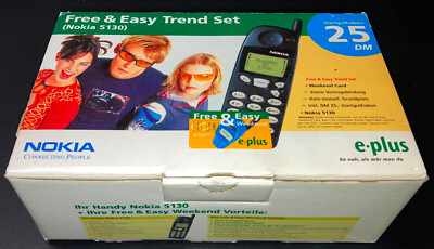 Nokia 5130 vintage Handy, neu in OVP m. E-plus Starterpaket, retro, Sammlerstück