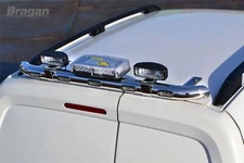 Rear Roof Bar + Beacon + Lamps + LEDs For Citroen Berlingo 2016 - 2019 Stainless