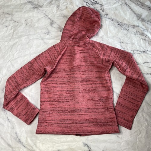 Columbia Pink Zip Up Hoodie Girls Youth Size 18/20 Knit L/S Jacket P3 - Picture 5 of 5