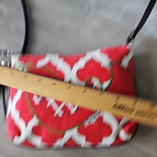 Brighton Love Dove Canvas Shoulder Bag Crossbody Purse Zippered Red Tassel Sz S - Picture 10 of 17