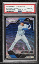 2017 Panini Chronicles Blue Wave Prizm /199 Anthony Rizzo #34 PSA 10 GEM MT tj0