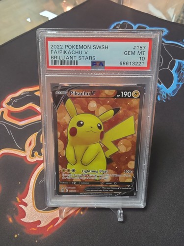 Pikachu V graded PSA 10 for sale on eBay