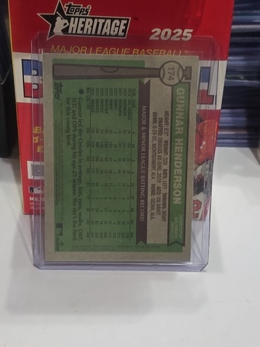 2025 Topps Heritage Gunnar Henderson ALL-STAR CHROME REFRACTOR Baltimore Orioles - Bild 2 von 2