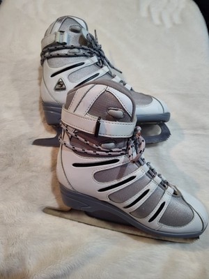 Softec White and Gray Ice Skates