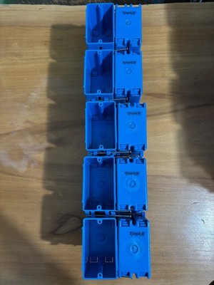 (QTY 20) Carlon B122A Switch/Outlet Box New Work 1 Gang Blue