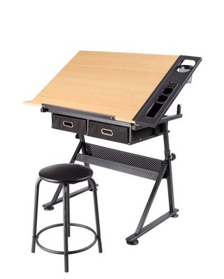 Yaheetech Darfting Table With Stool Model #611055
