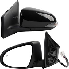 Left Driver Side Mirror Compatible with Toyota Corolla 2014-2019 Power Glass Hea