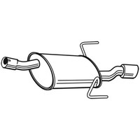 Walker EndschalldäMpfer SchalldäMpfer FüR Opel Astra H 1.7 Cdti 24109
