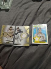 2024 Topps '89 Topps Relics Manny Machado & Musgrove & Snell /400 Relics Padres