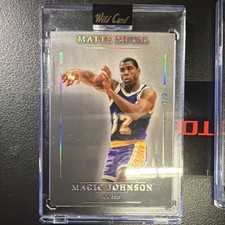 Wild Card Matte Metal Magic Johnson Basketball Card Lot 1/3 & 5/10 2023