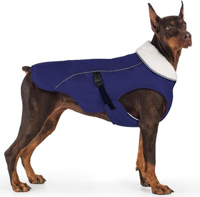 EMUST Winterhundemantel, wasserdicht, verstellbarer Hundemantel, für 