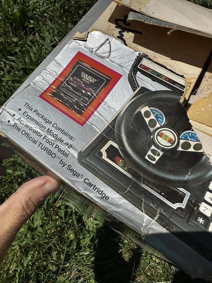 ColecoVision Expansion Module #2 Steering Wheel Pedal & Box No Game No Instu - Image 4 of 4