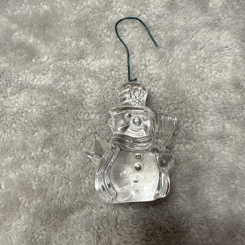 Marquis By Waterford Crystal Christmas Endearment 1st In Series Snowman Ornament - Picture 11 of 11