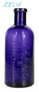 PURE purple Dr NUNN'S BLACK OIL ALL HEALING Compound ANTIQUE quack bottle