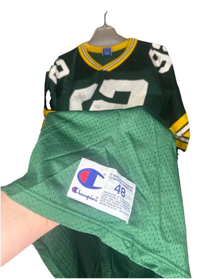 Camiseta De Colección Green Bay Packers Para Hombres 48 Verde NFL Fútbol Reggie Blanca XL Foto 2 de 4