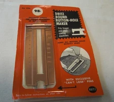 Dritz Bound Buttonhole Maker No. 556 – Sewing Tool – New in Package – Vintage