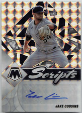 2022 Panini Mosaic Jake Cousins - Scripts Autograph #SC-JC - Milwaukee Brewers