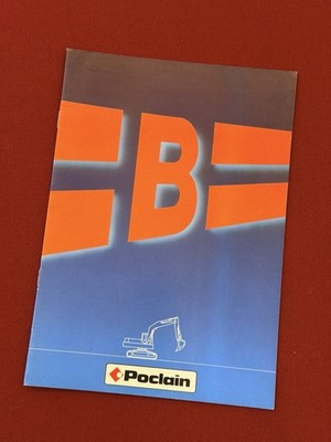 POCLAIN Katalog Heft Präsentation Merkmal Raupenbagger