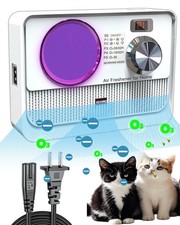 3-in-1 Ionic Air Purifier, Cat Litter Deodorizer, Air Freshener for Home with...