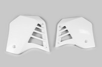 KüHlerabdeckungen UFO Weiß Yamaha YZ125