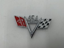 1960-70 Universal Chevrolet 454 Cross Flag Emblem - Minty