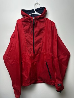 Vintage 90s Helly Hansen Windbreaker Jacket Men s Large Red Nylon Shell Retro