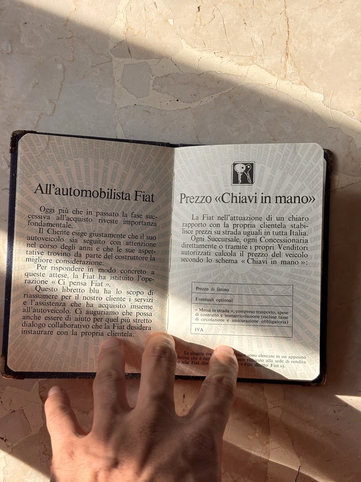 Libretto Garanzia CI PENSA FIAT 1979 FIAT 124 SPIDER COUPE 131 128 127 Nuovo - Immagine 3 di 4