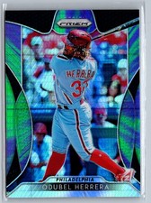 2019 Panini Prizm #99 Odubel Herrera Hyper Prizm Purple/Green