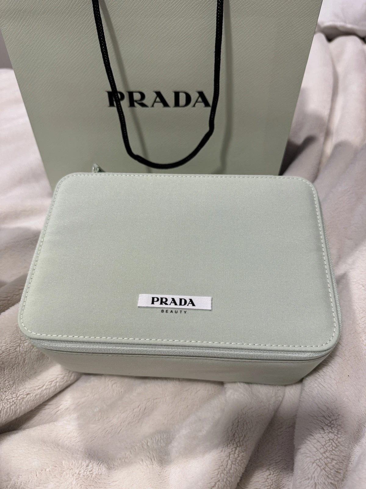 Prada Vanity Case | Makeup Bag | Cosmetic Bag | Dust Bag Include