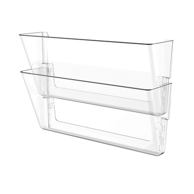 Wall Files, Legal Size, 16 x 10.55 x 4 Inches, Clear, Set of 2 (70224A06C)