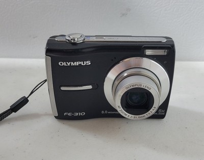 Olympus FE-310 Digital Camera Black PARTS REPAIR ONLY