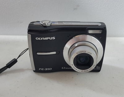 #ad Olympus FE 310 Digital Camera Black PARTS REPAIR ONLY $9.99