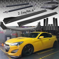 For Hyundai Coupe Carbon Fiber Front Bumper Lip Splitters Side Skirt Strut