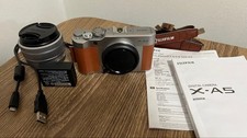 FUJIFILM X-A5 Mirrorless Camera Kit Silver Brown X Mount Lens Included
