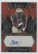 2023 Select Draft Picks X-Factor Signatures Red Prizm DeWayne McBride Auto 1iw5
