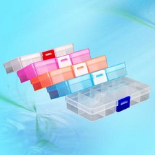 5 PCS Divided Storage Organizer Container with Adjustable Dividers