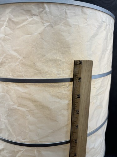 IKEA RUTBO White Paper And Aluminum Table Lamp Rare Vintage 24” Discontinued - Picture 12 of 22