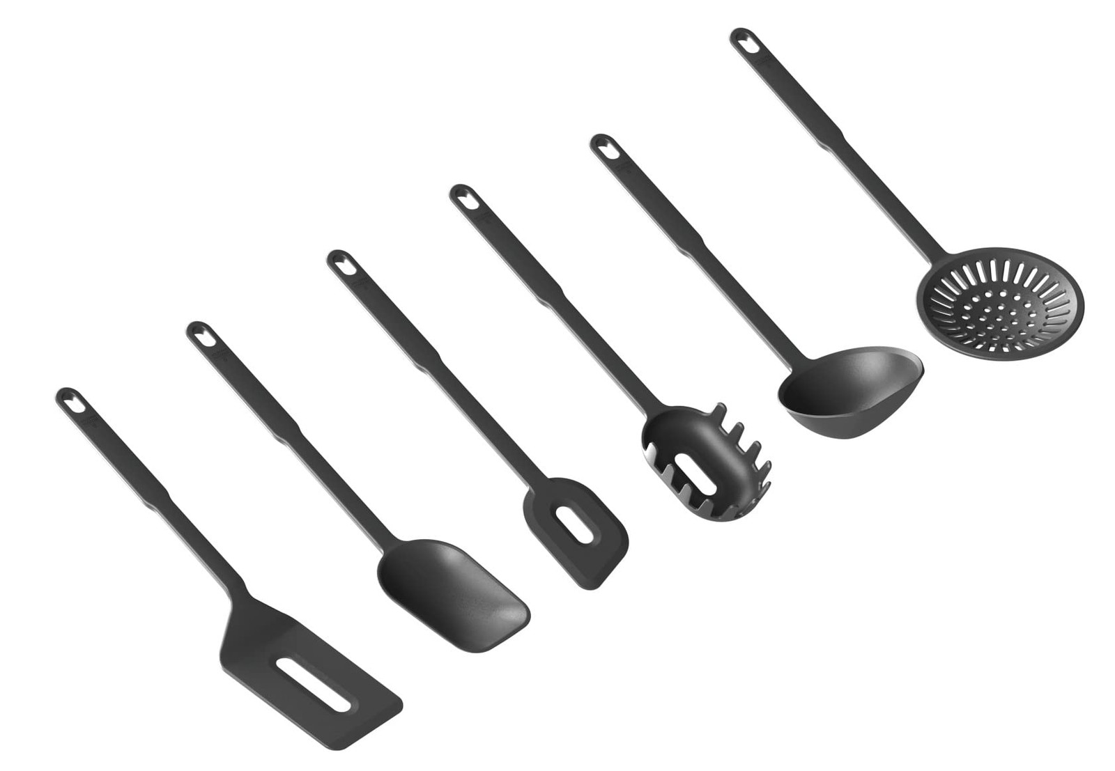 Set 6 Utensili Kuhn Rikon Swiss Nero - Utensili Professionali Nylon