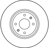 2Er Set Bremsscheiben TRW Automotive DF1123 CitroËN 4246 G1 4246 T9 4246 V0